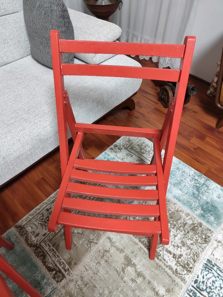 ahşap katlanır sandalye - 7