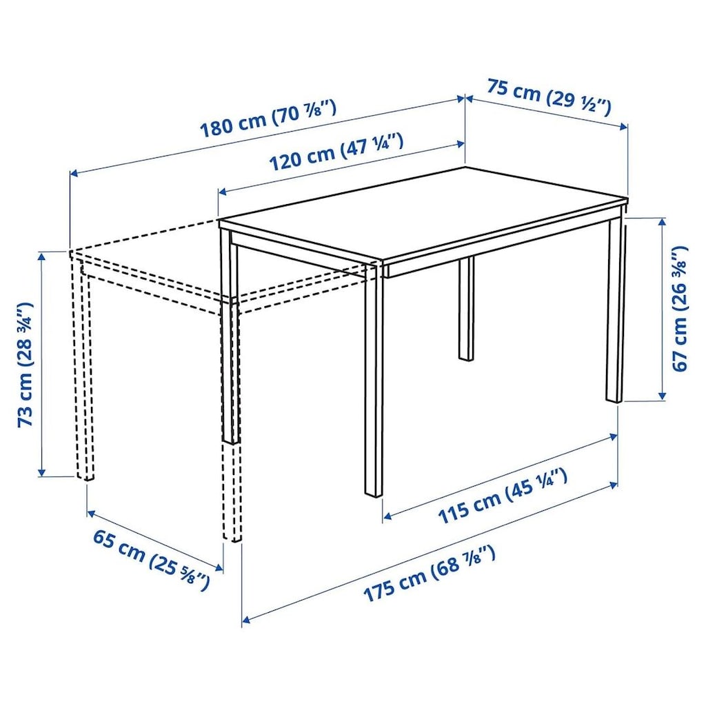 Ikea açılır yemek masası - 4