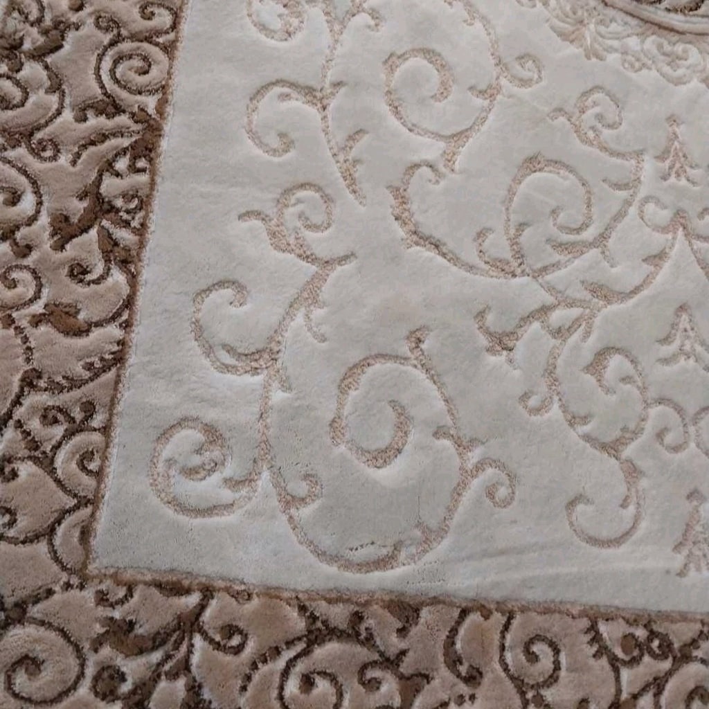Yün İpekli Kabartma Halı - 5