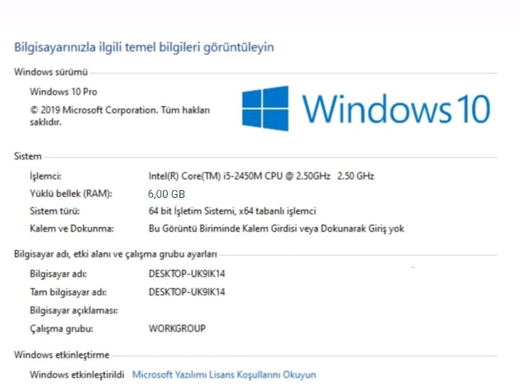 TerTemiz Tıkır Tıkır Çok seri i5 Exper- Yeni Pil - SSD TurboDiskli - 4