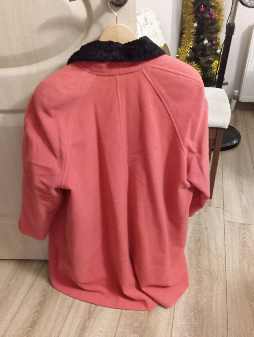 yumuşak peluş şal yaka kaşe kaban - 2