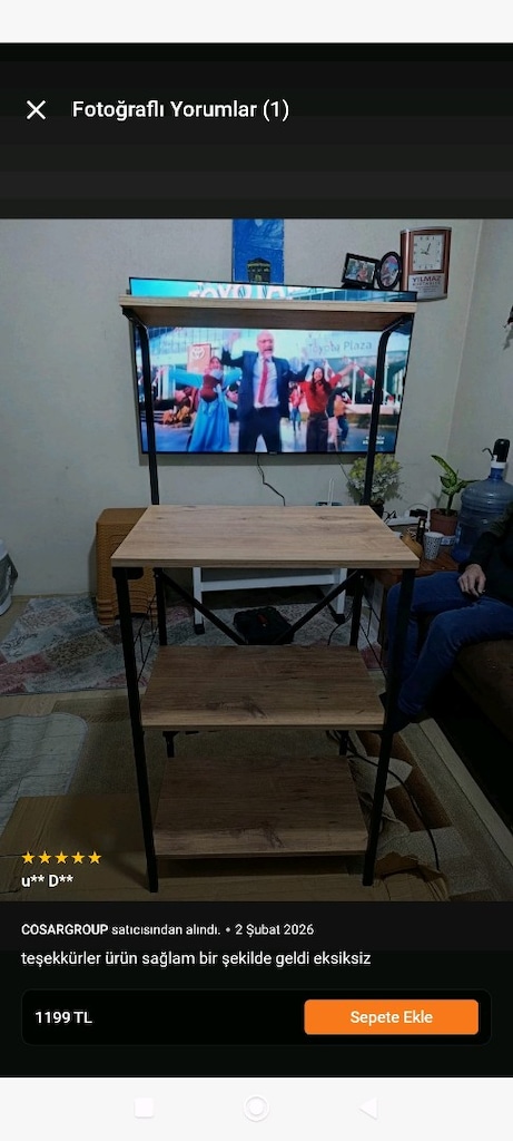 KAHVE KÖŞESİ MODERN MUTFAK RAFI – METAL AHŞAP - 6