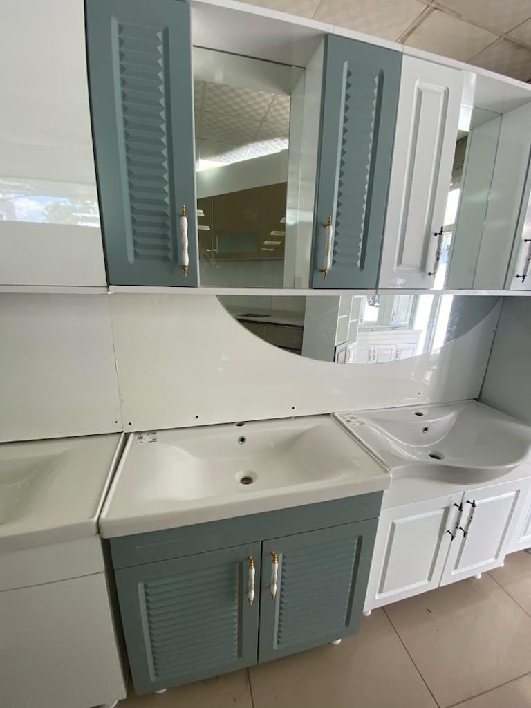 80 cm banyo dolabı 35 cm kiler medefe mebrankapak - 2