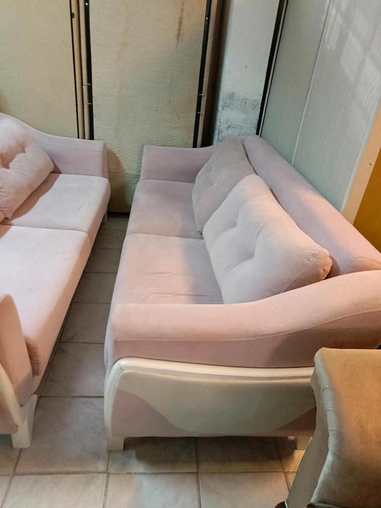 Pembe Ahşap İskelet Koltuk Takımı Nakliye Var - 5