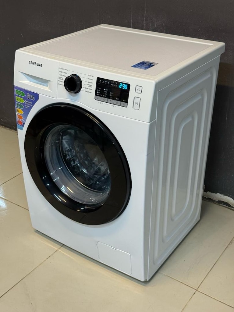 SAMSUNG A++ 8 KG XL ECO BUBLEE ÇAMAŞIR MAKİNESİ HATASIZZ - 3