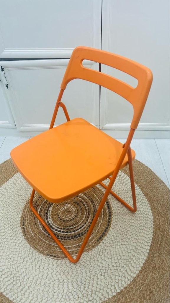 ikea Nisse turuncu katlanır sandalye - 3