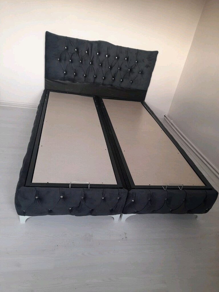 çift kişilik yatak baza başlık 3lü set - 3