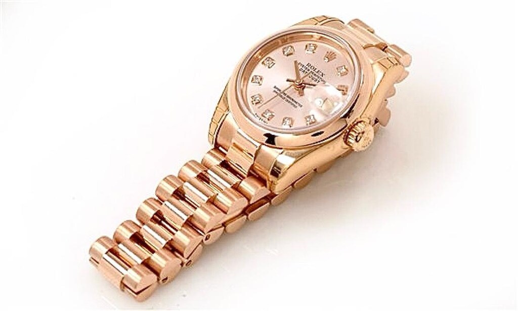 ‼İTHAL/SIFIR/KADIN/Rolex DateJust,Komple 18Kt.Gold,Pırlanta Kadran - 2