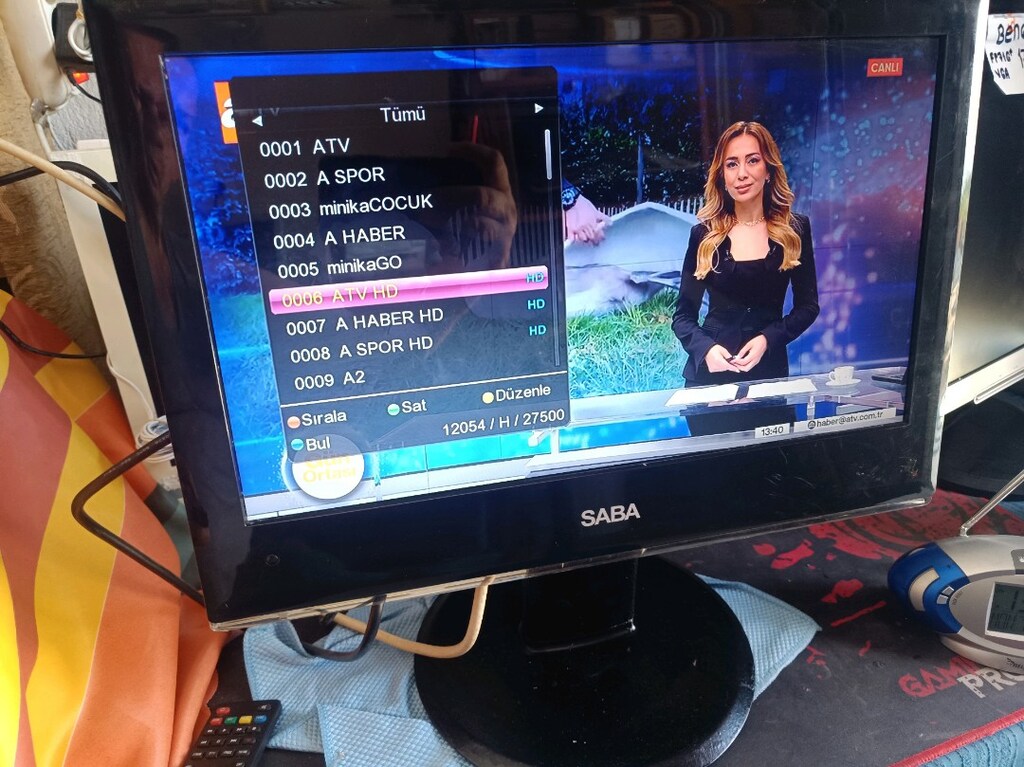 SABA LED HDMI VGA USB Monitör& TV 17" - 10