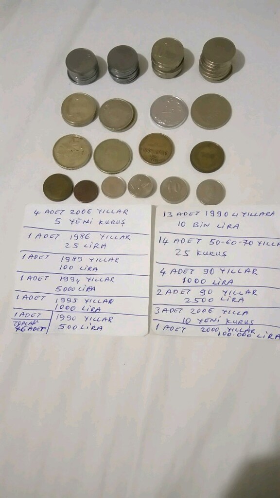 TESLİM YERİ:AKÇAY MUHTELİF KOLLEKSİYONLUK METAL PARA - 4