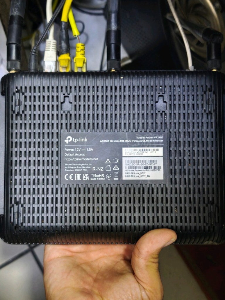 TP-Link Archer VR2100 4 Port 2100 Mbps 5GHz VDSL2 Modem - 2
