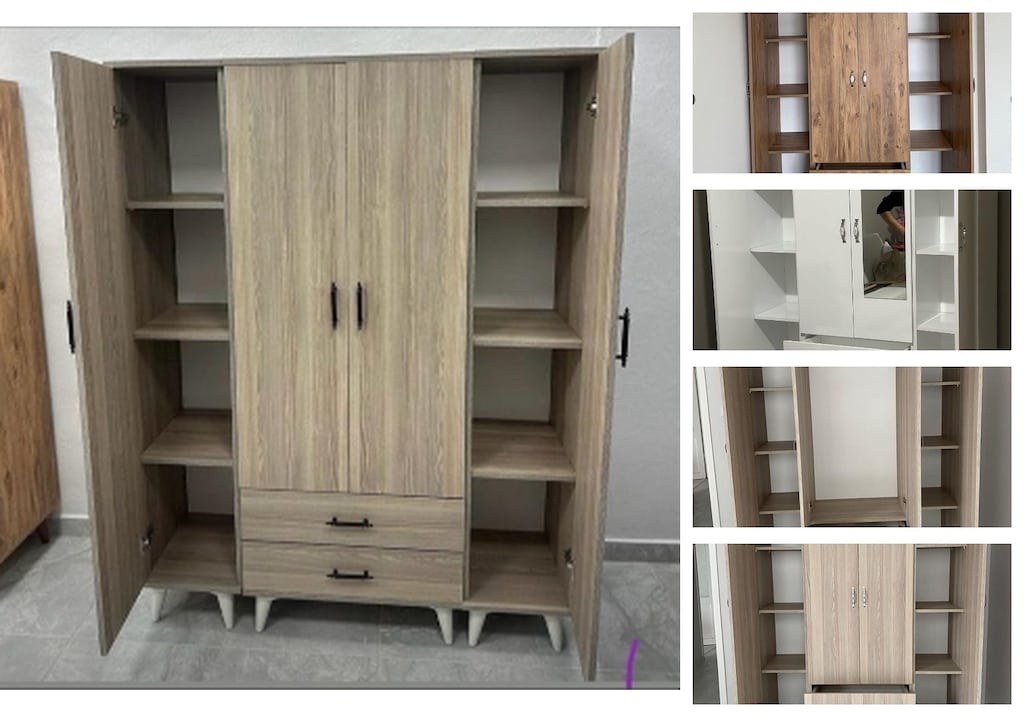 4 kapaklı elbise dolabı lauhnfxrom - 3