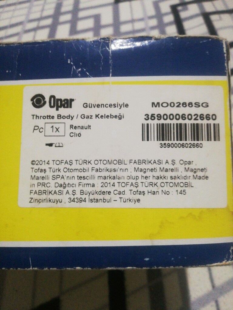 GAZ KELEBEĞİ D4F CLIO 1.2 16 V 602660 - 6