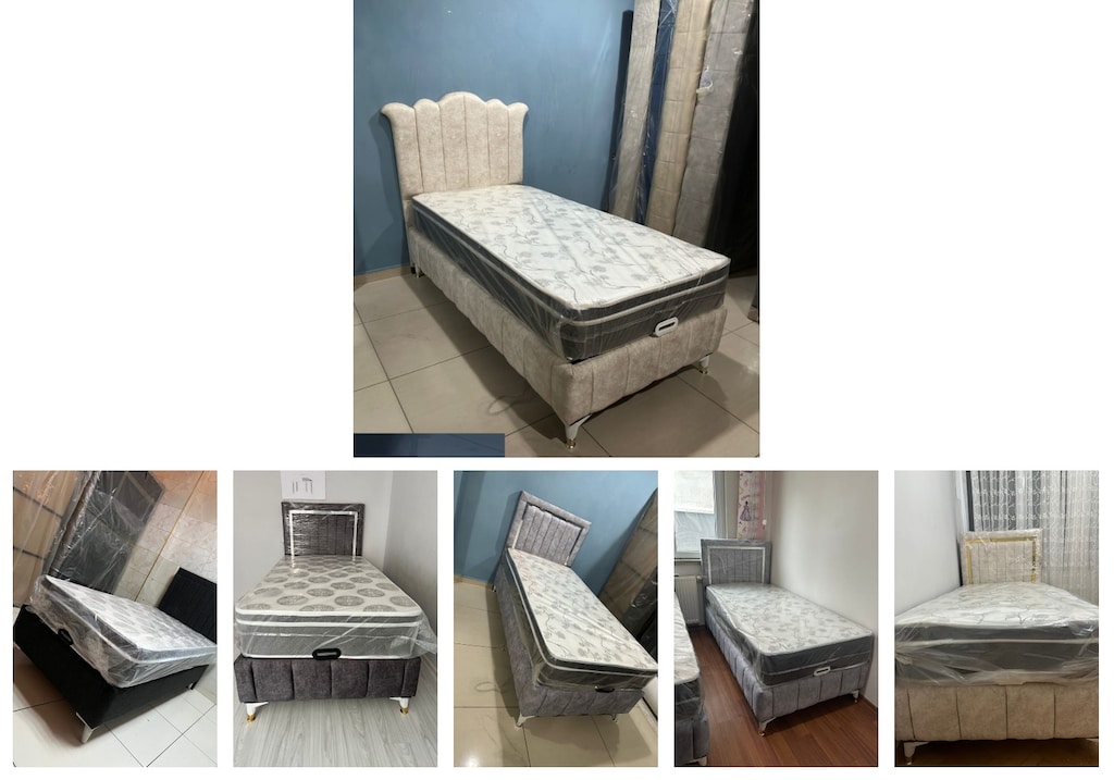 tek kişilik baza başlık yatak unkjnryizp - 6