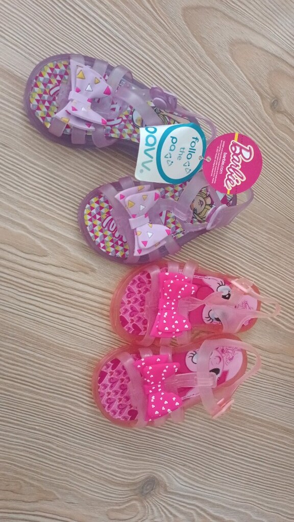 Pavv Barbie lisanslı 25/26 numara şeffaf sandalet ayakkabı, SIFIR - 3