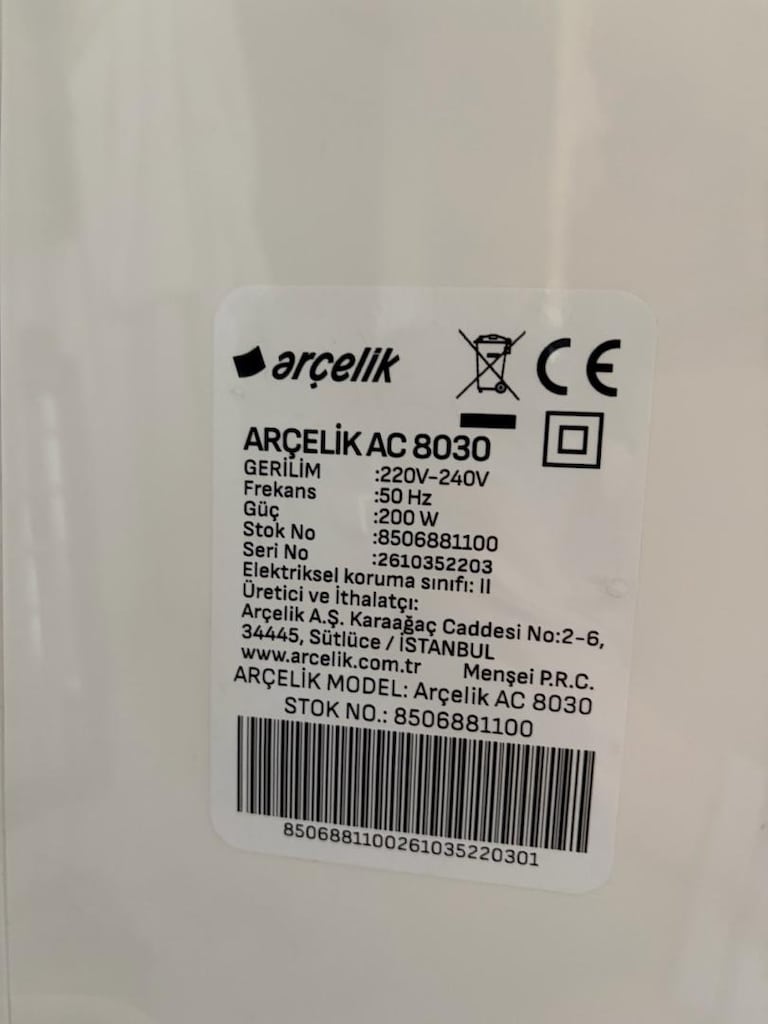 Arçelik AC 8030 Hava Soğutucu - 3