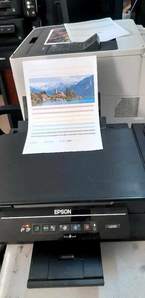 EPSON L3060 ECO TANK RENKLİ YAZICI Wİ-Fİ FOTOKOPİ TARAYICI TOPLAM 475 - 5