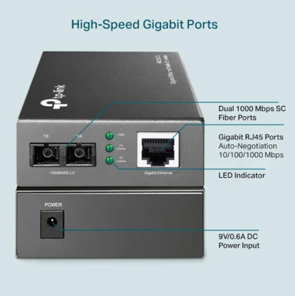 TP-Link MC210CS(UN) Gigabit Ethernet Medya Dönüştürücü ver 4.0 SIFIR - 7