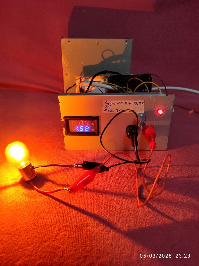 ayarlı0.8 13.5 volt Mak 4 amper göstergeli adaptör 1000tl - 7
