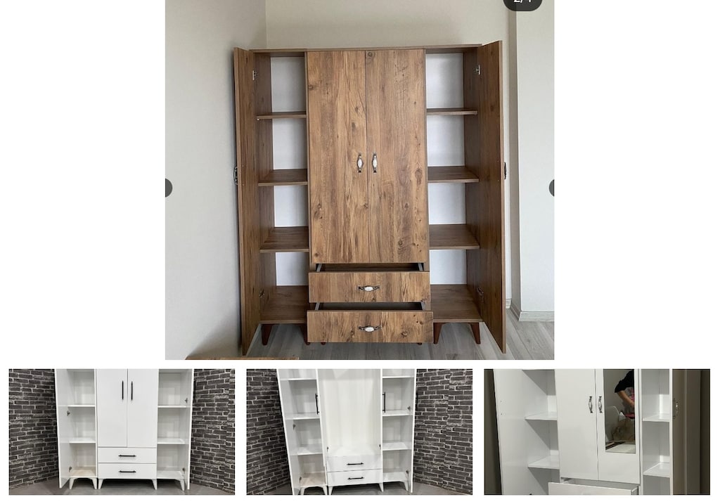 4 kapaklı elbise dolabı xeqcuaugjr - 4
