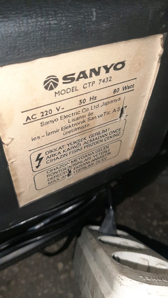 SANYO ANTİKA TÜPLÜ TV - 5