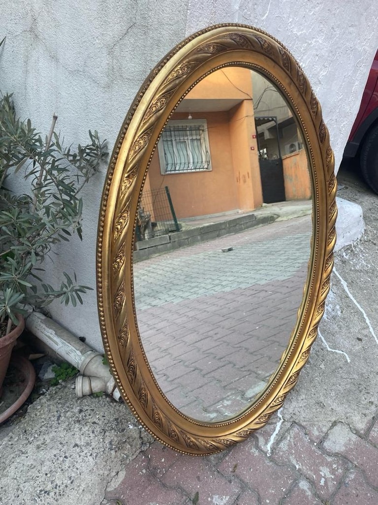 Antika ahşap ayna - 4