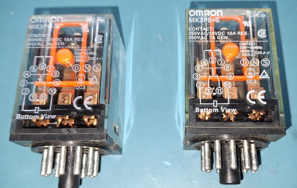 OMRON MK3P5-S Röle + Omron 11 PF113A-E soket 4 er adet. ROLE4 - 4