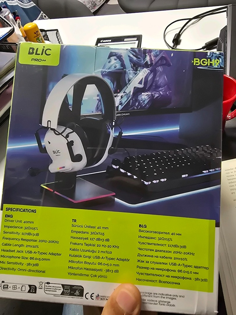 Gaming bgh9 pro kulaklık bilgisayara ve telefona uyumludur - 2