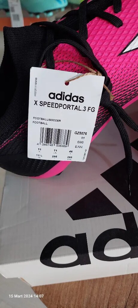 Orjinal Adidas 46 numara X SPEEDPORTAL.3 FG YARI PROF SIFIR KRAMPON - 6