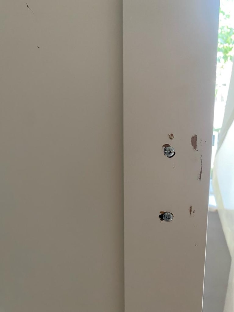 IKEA PAX Bergsbo 2 kapaklı beyaz gardolap - 4