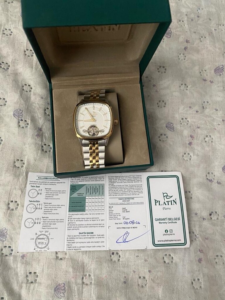 Platin pierre Mekanizmalı sıfır saat - 2