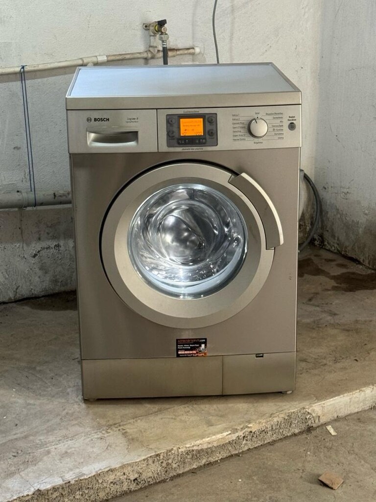Bosch logixx 8 kg iç aydınlatmalı inox çamaşır makinesi - 2