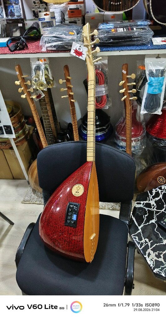 KISA SAP RİTİMLİ FİSHMANLİ SAZ BAĞLAMA TEK FİYAT - 6