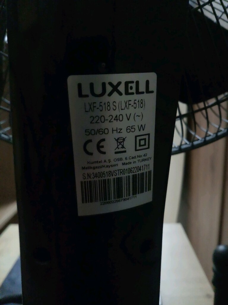 Luxell 5 pervaneli Vantilatör - 3