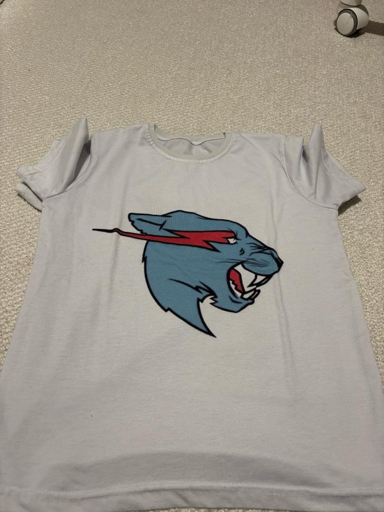 mr beast tshirt 2 li 7-8 yas - 2