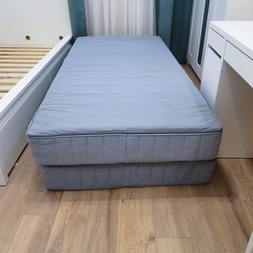 IKEA VESTERÖY TEK KİŞİLİK SERT YATAK AÇIK MAVİ 90x200 CM 2 ADET - 6