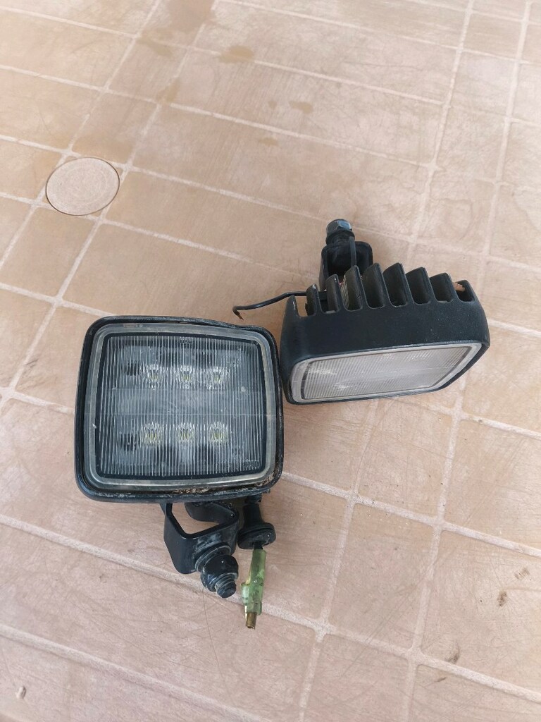 ekskavatör ve kepçelerde kullanılan 6 LED'li kare far lamba - 2