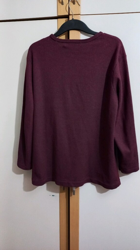 Mavi Baskılı Bordo Sweatshirt - 8