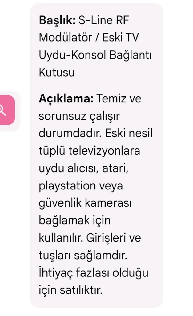 scart girişi olmayan TV yi dönüştürür - 3