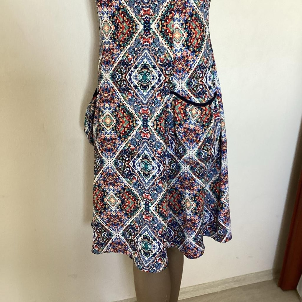 desenli zarif elbise 40-42 - 4