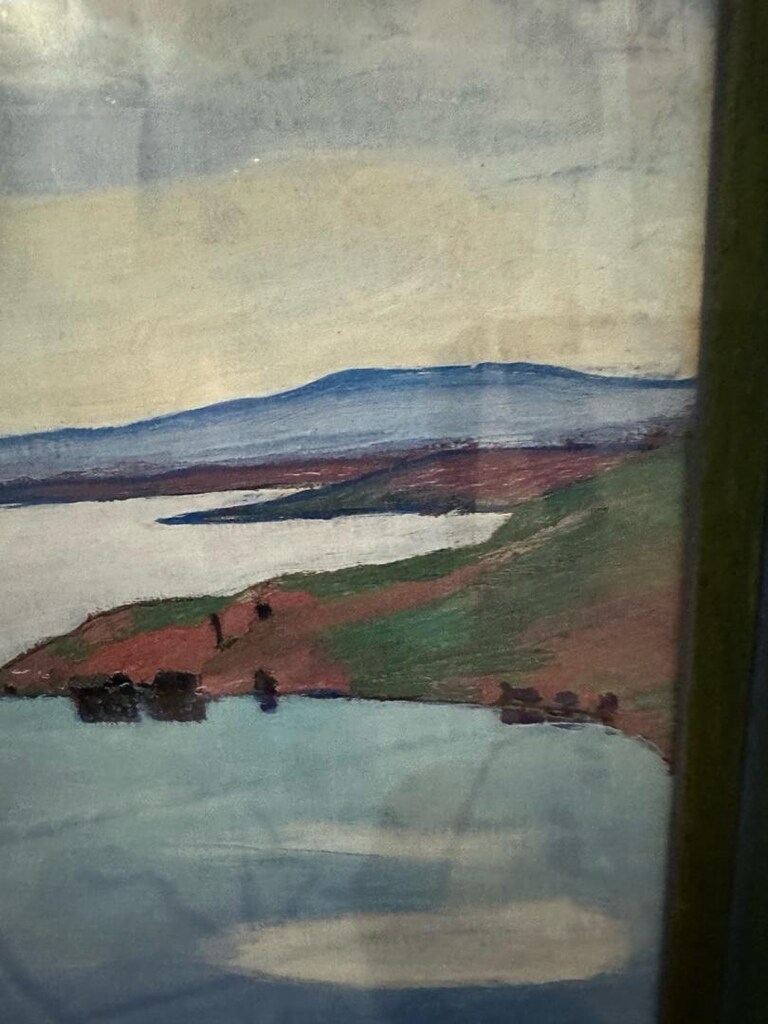 Deniz ve kıyı manzarası temalı, alt köşesinde İsviçreli Ünlü Ressam - 4