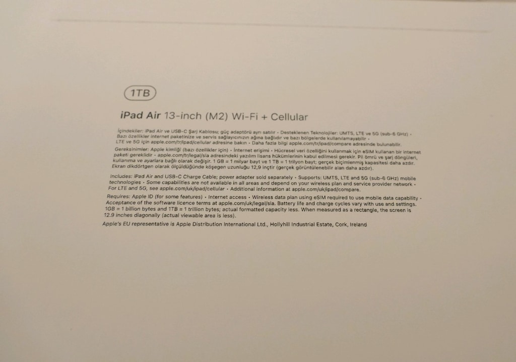 iPad air M2 13" 1tb + pencil pro - 10