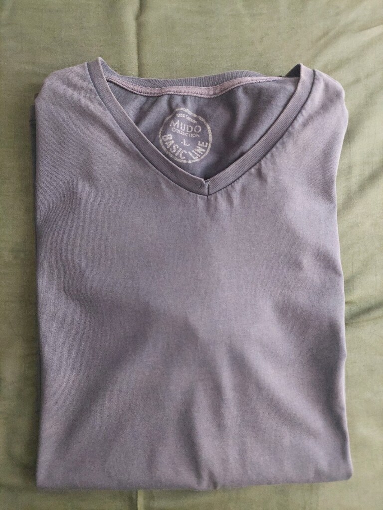 MUDO erkek antrasit V yaka tshirt - 7