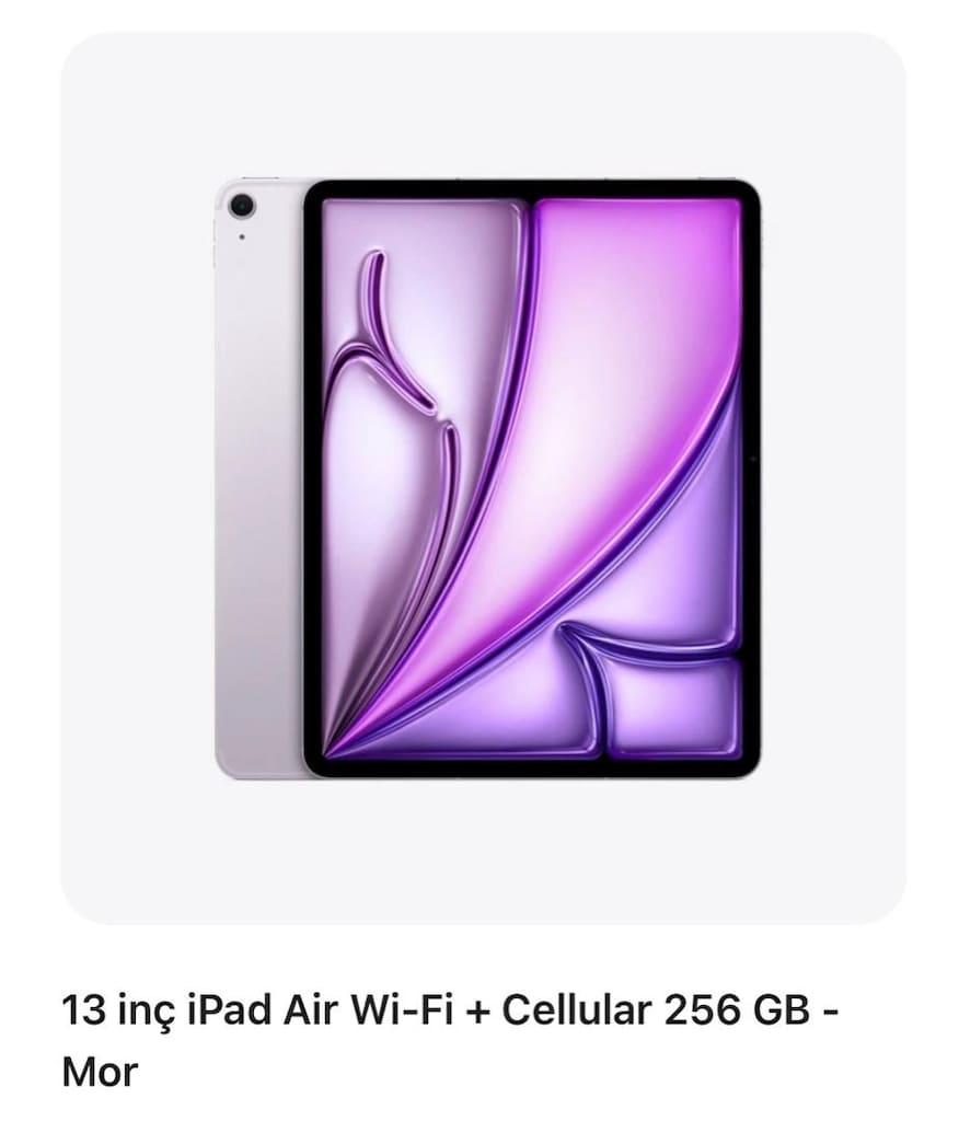 İpad air M4 13' 256GB WİFİ+CELLULAR - 3