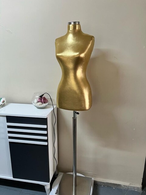 Döner Tablalı Gold Terzi Mankeni – Temiz Kullanılmış