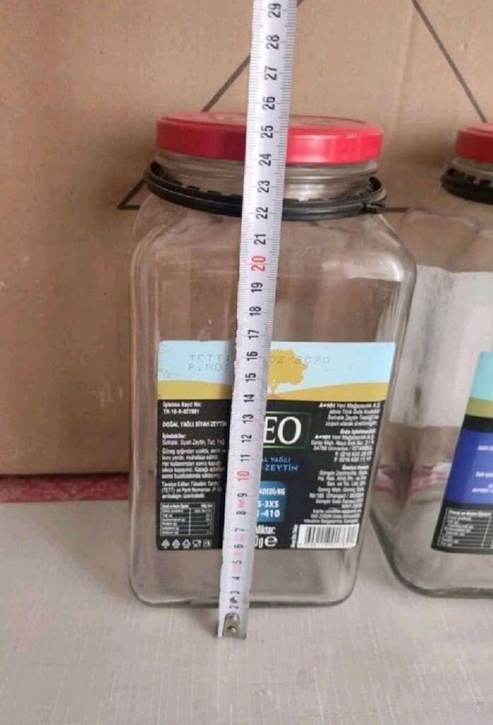 5 adet cam kavanoz 2000 gram son fiyattır pazarlık yok - 5