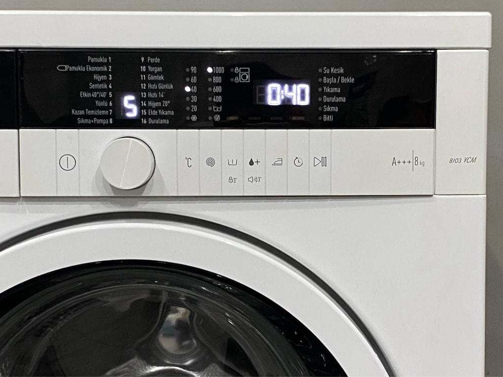 Arçelik 8 Kg Piano Serisi İnverter A+++ Çamaşır Makinesi - 4