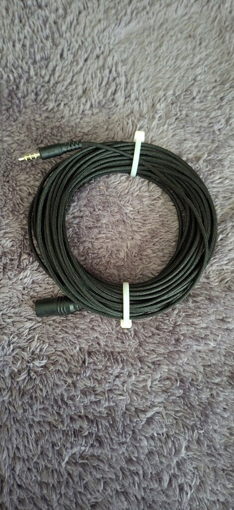 10 Metre Örgülü Kulaklık ve Mikrofon Uzatma Kablosu (3.5mm TRRS)