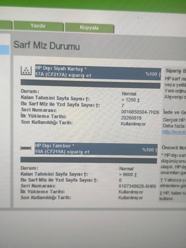 HP LaserJet Pro MFP M130a yazıcı - 4