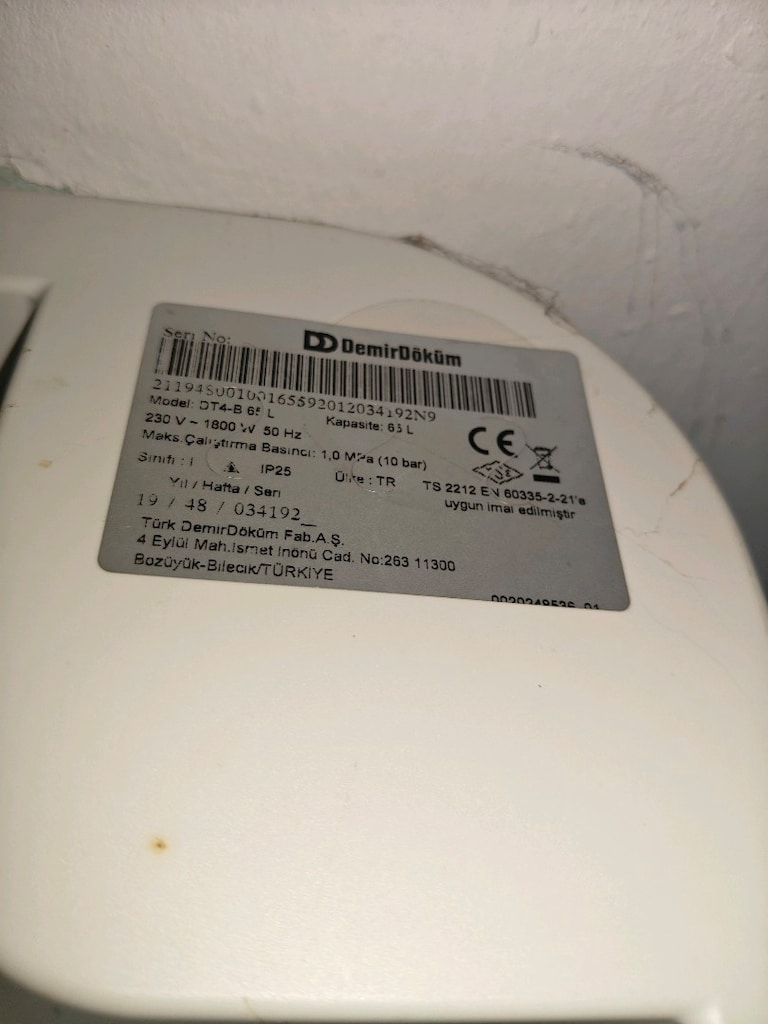 DEMİR DÖKÜM 65 L TERMOSİFON AZ KULLANILMIŞ - 2